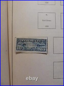 1926 Map And Aeroplanes United States Postage 10 Cent Deep Blue Air Mail