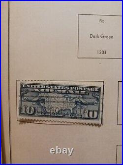 1926 Map And Aeroplanes United States Postage 10 Cent Deep Blue Air Mail