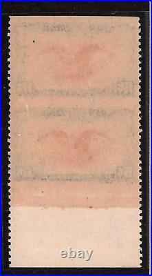1938 US SC C23a 6c Airmail Eagle Holding Shield, Vertical Pair Imperf Error MNH