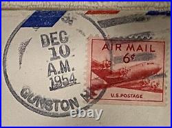 1949 Aviation, Scott's red air mail cargo ship stamp Dc-4 SkyMaster