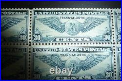 C24 us air mail plate blk of 6. Mint f/vf mnh