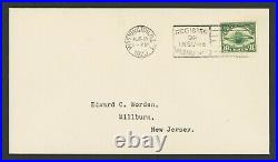 #C4, First Day Cover 8c 1923 Air Post, Aug 15 1923, VF, 2023 Scott $400
