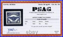 C5, Mint VF NH 16¢ Wings Airmail With PSAG Certificate Stuart Katz