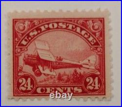 #C6-1923 24 Cent Airmail Postage Stamp Carmine Mint VF. Never Hinged