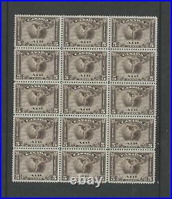 Canada Scott # C2 VF NH MNH Block of 15 Stamps 5 cent Air Mail BOB Cat $1650