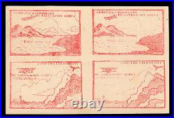 Colombia Air Post C11C-C11D 10c Red Brown Block of 4 VF MNH. 1