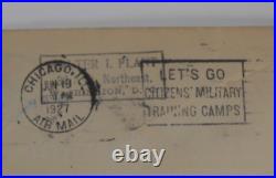 Lindbergh Scott C10 Stamp Via Chicago Air Mail Letter Jun 18, 1927 Early Issue