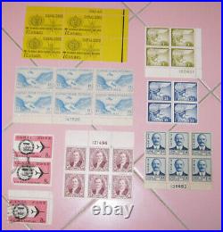Lot Canal Zone Stamps US Postage Air Mail Cents 7 12 14 15 35 Blocks 1930s MNH