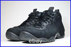 Nike Air Foamposite One Premium Triple Black Anthracite Suede 2014 Size 7.5 US