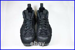 Nike Air Foamposite One Premium Triple Black Anthracite Suede 2014 Size 7.5 US