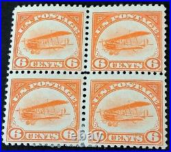 Scott C1 6 cent Curtiss Jenny. Airmail. Block Of 4. MNH, OG. FREE SHIPPING