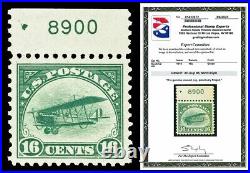 Scott C2 1918 16c Jenny Airmail Issue Mint Graded XF-Sup 95 LH with PSE CERT