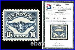 Scott C5 1923 16c Emblem Airmail Issue Mint Graded XF-Sup 95 LH with PSE CERT