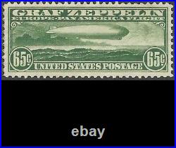 USA #C13 Unused, OG HRs, great centering, great color, tiny shallow thin, gum CRs