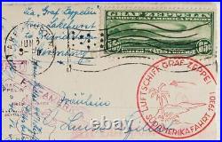 USA to GERMANY 1930 ZEPPELIN, 65 Cent on PA-AM Flight Airmail PPC LooK, ex Nutley