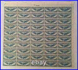 US Air Mail C24 1939 30 cent Winged Globe full mint sheet of 50 MNH OG
