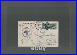 US Airmail Cover Pan Am Johnson City Tennessee to Krefeld Germany 1940 US Sc c24