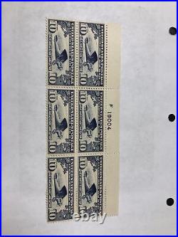 US C10 Lindbergh Tribute 10 Cents Plate Block Of 6 Superb Mint Never Hinged