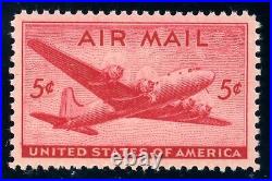 US Stamp #C32 Sky Master Air Mail 5c PSE Cert GEM 100 MNH SMQ $225.00