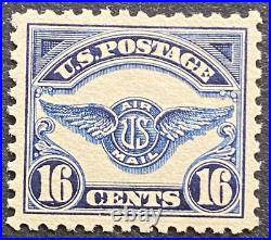US Stamps, Scott C5 16c 1923 airmail with 2022 PF cert GC XF 90 M/NH